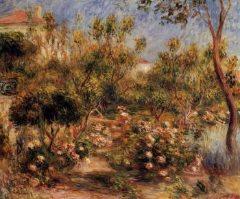 皮埃爾 奧古斯特 雷諾阿 Young Woman in a Garden - Cagnes 皮埃爾 奧古斯特 雷諾阿 Young Woman in a Garden - Cagnes